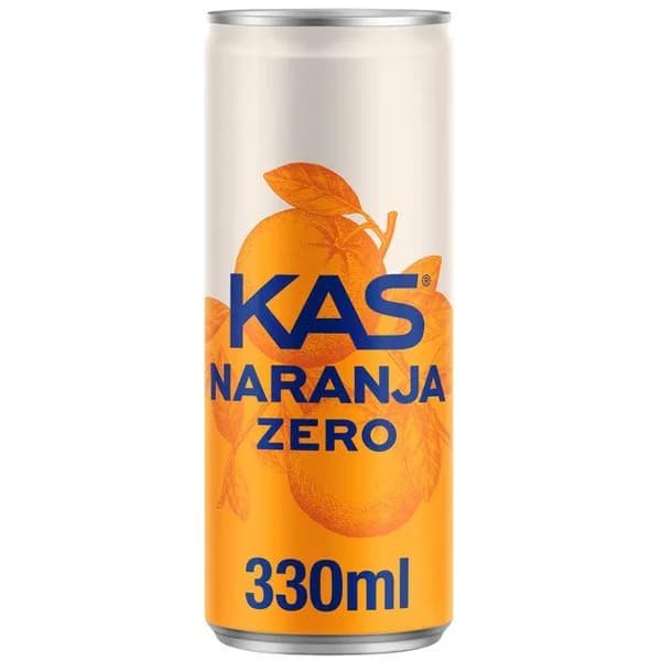 Refresco de naranja KAS ZERO, lata 33 cl - 0.33 l - Imagen del producto en Findit