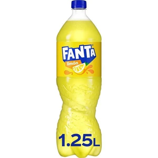 Refresco de limón con gas FANTA, botella 1,25 litros - 1.25 l - Imagen del producto en Findit