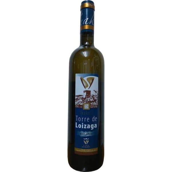 Txakoli D.O. Bizkaia Bigarren TORRE DE LOIZAGA, botella 75 cl - 0.75 l - Imagen del producto en Findit