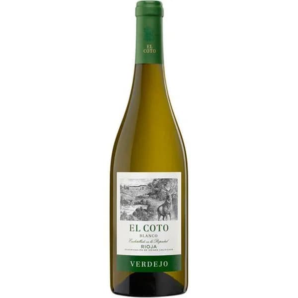 Vino Blanco Verdejo D.O.C. Rioja EL COTO, botella 75 cl - 0.75 l - Imagen del producto en Findit