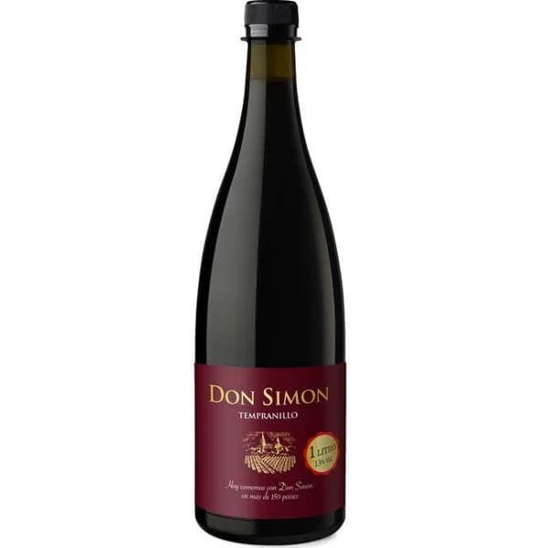 Vino Tinto DON SIMON, botella 1 litro - 1 ud - Imagen del producto en Findit