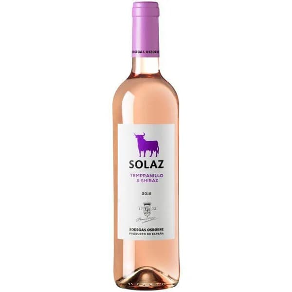 Vino Rosado Joven SOLAZ, botella 75 cl - 0.75 l - Imagen del producto en Findit