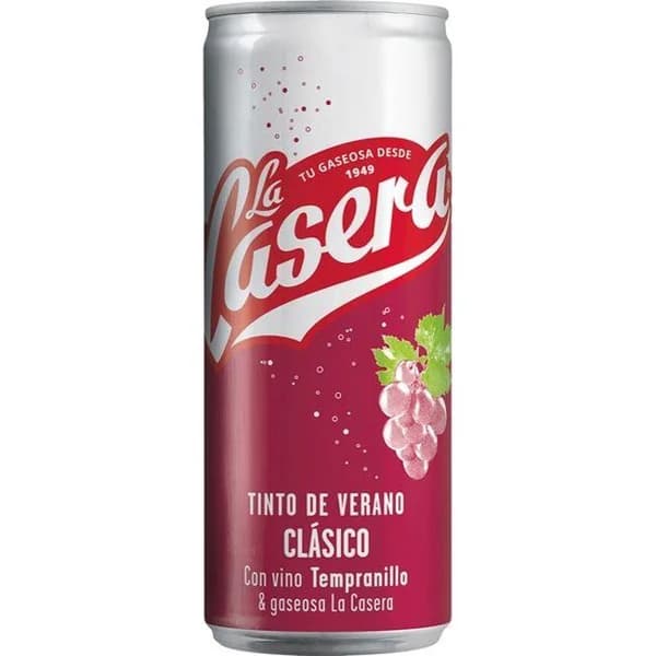 Tinto de verano clásico LA CASERA, lata 33 cl - 0.33 l - Imagen del producto en Findit