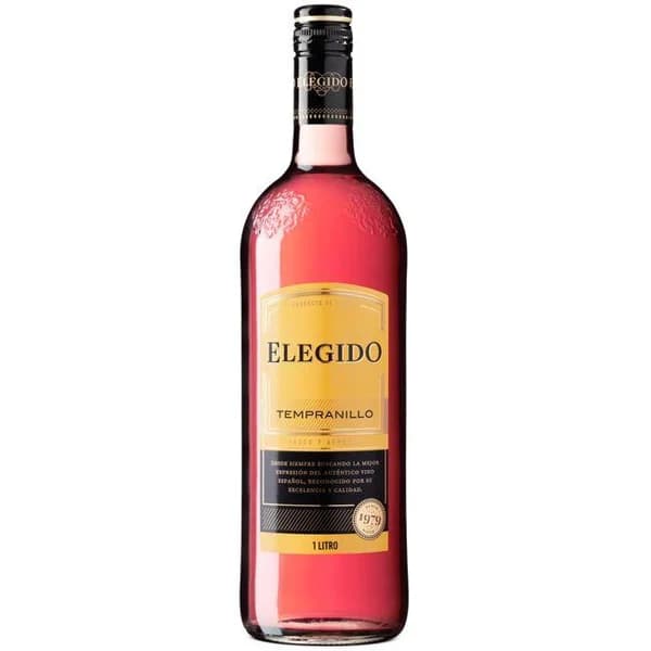 Vino Rosado de mesa ELEGIDO, botella 1 litro - 1 l - Imagen del producto en Findit