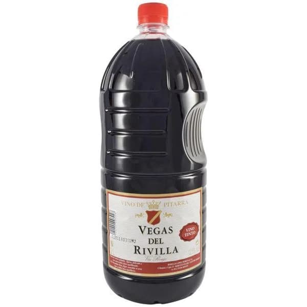 Vino de mesa tinto VEGAS DEL RIVILLA, botella 2 litros - 2 l - Imagen del producto en Findit