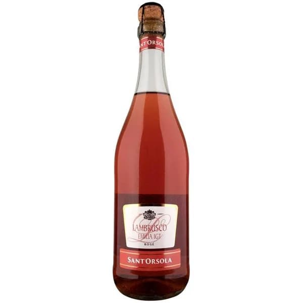 Vino Rosado Lambrusco S. ORSOLA, botella 75 cl - 0.75 l - Imagen del producto en Findit