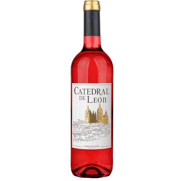 Vino Rosado CATEDRAL DE LEÓN, botella 75 cl - 0.75 l - Imagen del producto en Findit