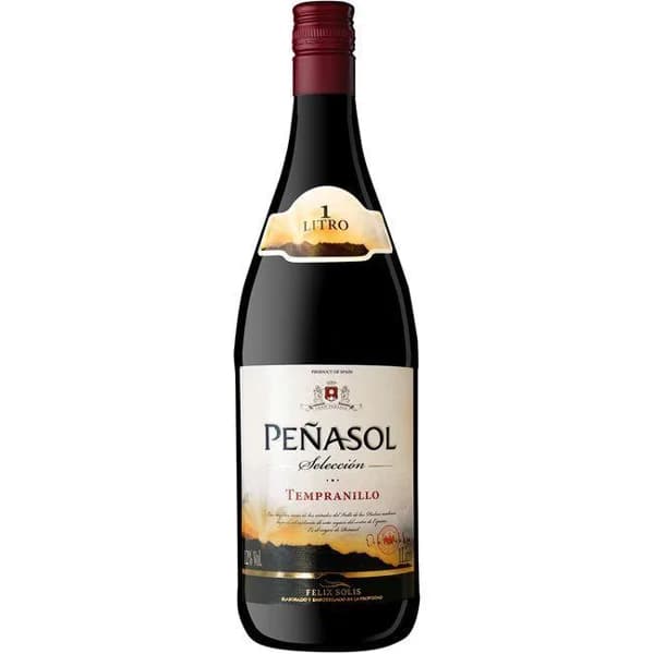 Vino Tinto Tempranillo PEÑASOL, botella 1 litro - 1 l - Imagen del producto en Findit