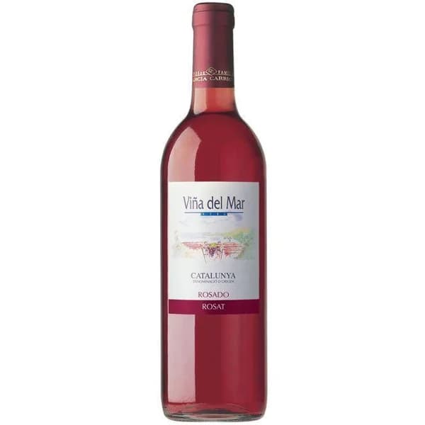 Vino rosado D.O. Catalunya VIÑA DEL MAR, botella 75 cl - 0.75 l - Imagen del producto en Findit