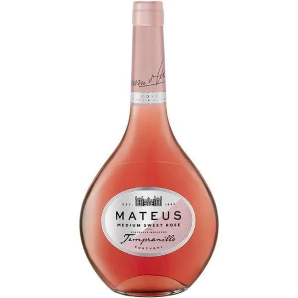 Vino rosado MATEUS Medium Sweet Rose, botella 75 cl - 0.75 l - Imagen del producto en Findit