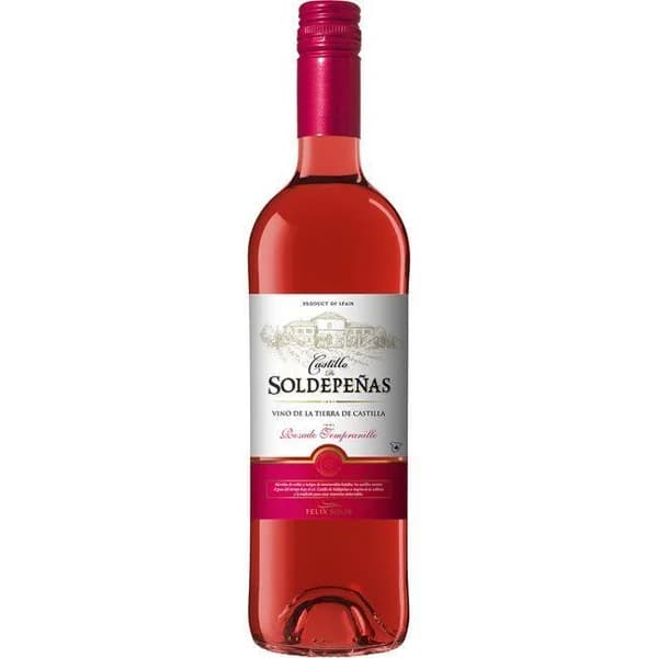 Vino Rosado Valdepeñas CASTILLO DE SOLDEPEÑAS, botella 75 cl - 0.75 l - Imagen del producto en Findit