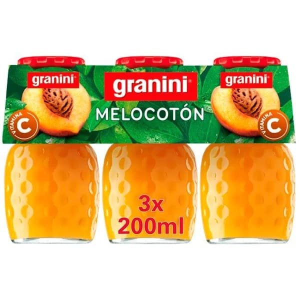 Zumo de melocotón GRANINI, pack 3x20 cl - 0.6 l - Imagen del producto en Findit