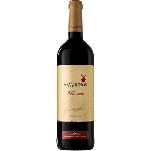 Vino Tinto Reserva Valdepeñas LOS MOLINOS, botella 75 cl - 0.75 l - Imagen del producto en Findit