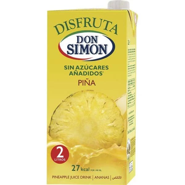 Néctar de piña DON SIMON Disfruta, brik 2 litros - 2 ud - Imagen del producto en Findit