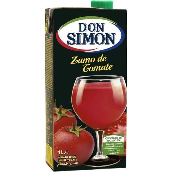 Zumo de tomate DON SIMON, brik 1 litro - 1 ud - Imagen del producto en Findit