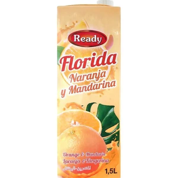 Bebida Florida de naranja y mandarina READY, brik 1,5 litros - 1 ud - Imagen del producto en Findit