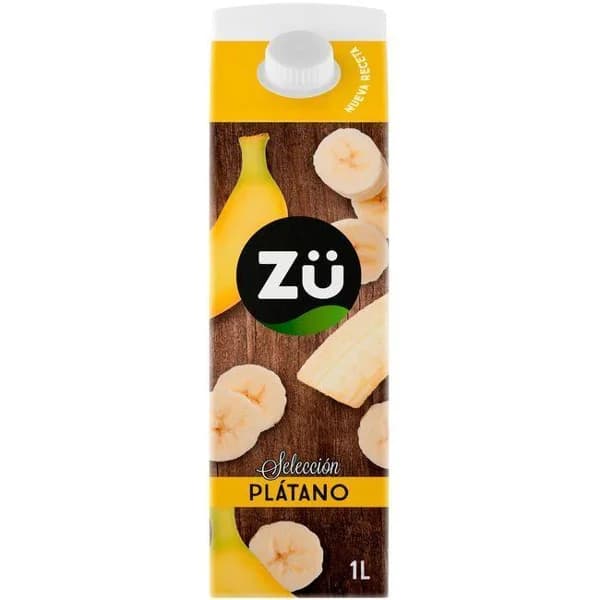 Bebida de plátano ZÜ, brik 1 litro - 1 ud - Imagen del producto en Findit