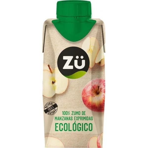 Zumo de manzana ecológica ZÜ, brik 33 cl - 1 ud - Imagen del producto en Findit