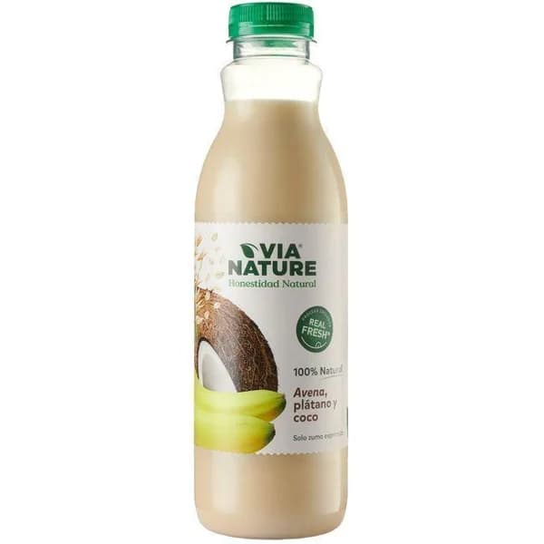 Zumo de avena-plátano-coco VIANATURE, botella 750 ml - 1 ud - Imagen del producto en Findit