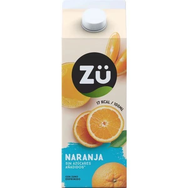 Néctar de naranja exprimida sin azúcar ZÜ, brik 1,75 litros - 1 ud - Imagen del producto en Findit
