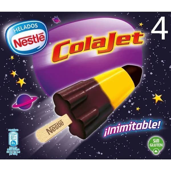 Helado Colajet NESTLÉ, 4 uds, caja 260 g - 0.26 kg - Imagen del producto en Findit