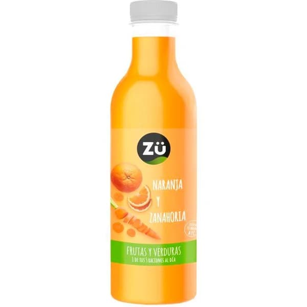 Zumo de naranja-zanahoria ZÜ, botella 75 cl - 1 ud - Imagen del producto en Findit