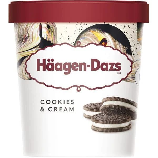 Helado de vainilla-cookies HAAGEN DAZS, tarrina 386 g - 0.39 kg - Imagen del producto en Findit