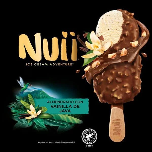 Helado almendrado de vainilla de java NUII, 1 ud, 90 ml - 0.09 l - Imagen del producto en Findit
