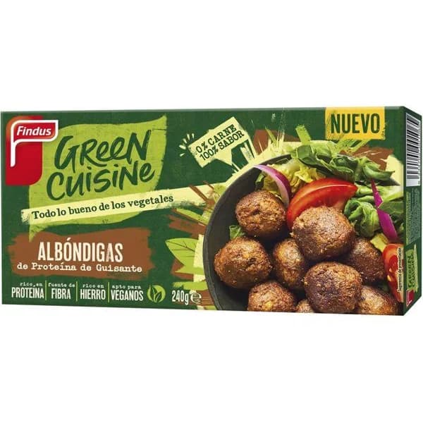 Albóndigas 0% carne GREEN CUISINE, caja 240 g - 0.24 kg - Imagen del producto en Findit
