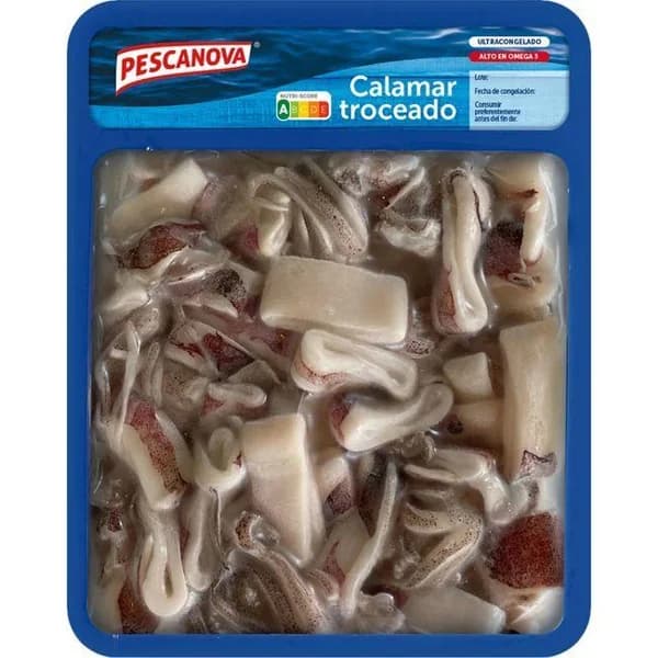 Calamar troceado PESCANOVA, bandeja 300 g - 0.3 kg - Imagen del producto en Findit