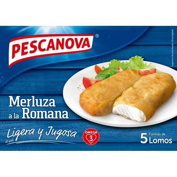 Merluza a la romana PESCANOVA, caja 325 g - 0.33 kg - Imagen del producto en Findit