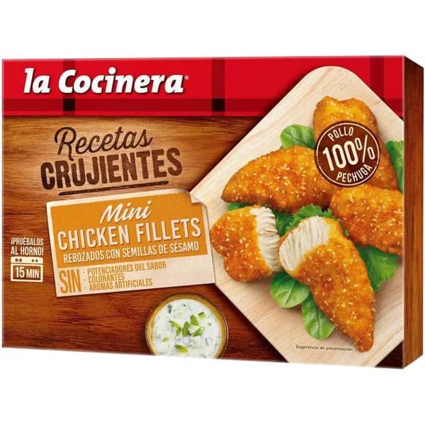 Chicken mini rebozado con sésamo LA COCINERA, caja 250 g - 1 ud - Imagen del producto en Findit