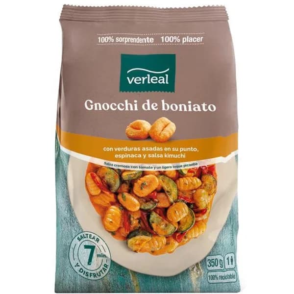Gnocchi boniato c/verdura y tomate kimuchi VERLEAL, bolsa 350 g - 1 ud - Imagen del producto en Findit