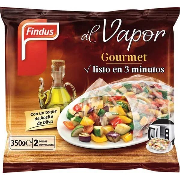 Selección verduras al vapor FINDUS Gourmet, bolsa 350 g - 0.35 kg - Imagen del producto en Findit
