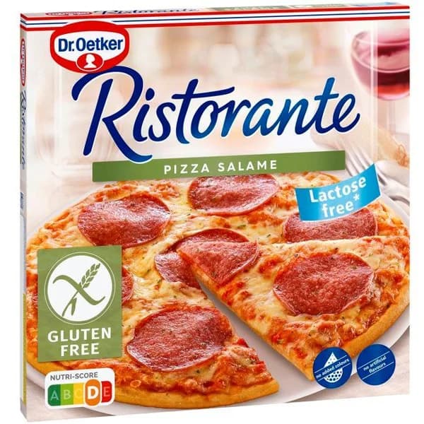 Pizza Ristorante sin gluten de salami DR.OETKER, caja 315 g - 0.32 kg - Imagen del producto en Findit