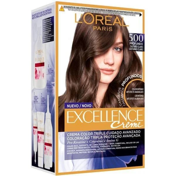 Tinte castaño claro N.5.00 EXCELLENCE, caja 1 ud - 1 ud - Imagen del producto en Findit