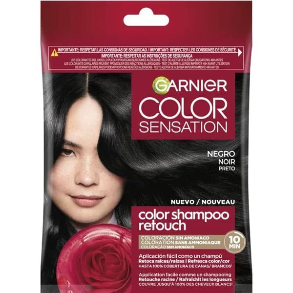 Champú retoca raices negro 1.0 GARNIER COLOR SENSATION, 40 ml - 0.04 l - Imagen del producto en Findit