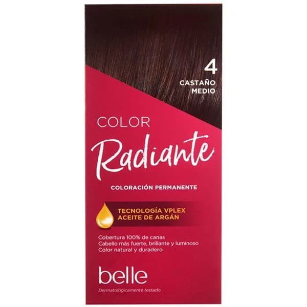 Tinte castaño medio N.4 belle, caja 1 ud. - 1 ud - Imagen del producto en Findit