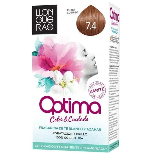 Tinte cobrizo medio N.7.4 LLONGUERAS O., caja 1 unid. - 1 ud - Imagen del producto en Findit