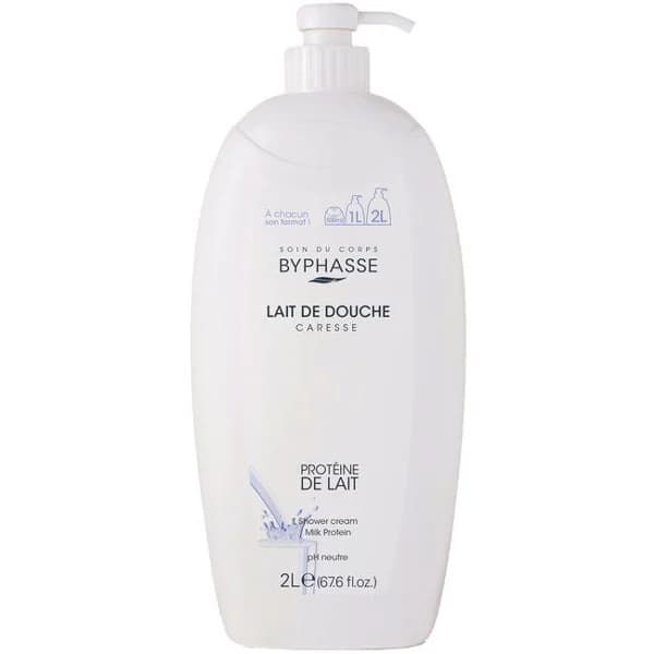 Gel de ducha proteina leche BYPHASSE, dosificador 2 litros - 2 l - Imagen del producto en Findit