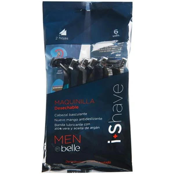 Maquinilla desechable afeitar 2 hojas MEN by belle, pack 6 uds. - 1 ud - Imagen del producto en Findit