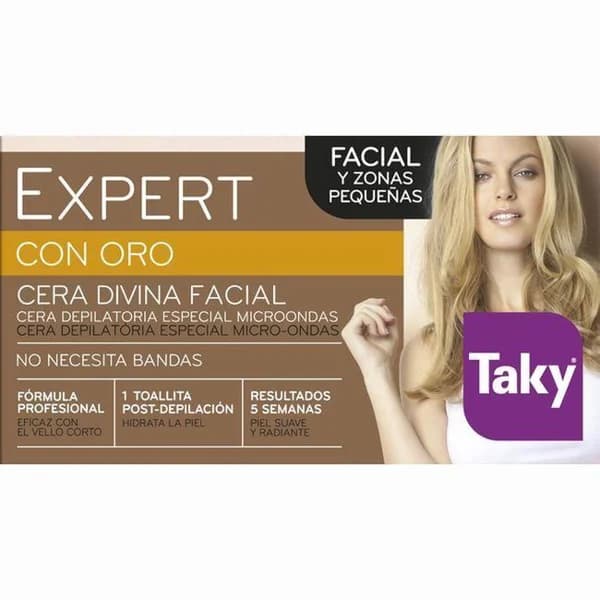 Cera depilatoria divina facial TAKY Pro Oro, tarro 100 g - 0.1 kg - Imagen del producto en Findit