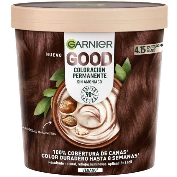 Tinte cocoon 4.15 castaño marrón glace GARNIER GOOD, pack 1 ud - 1 ud - Imagen del producto en Findit