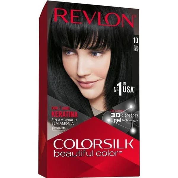 Tinte negro nº 10 REVLON COLORSILK, caja 1 ud - 1 ud - Imagen del producto en Findit