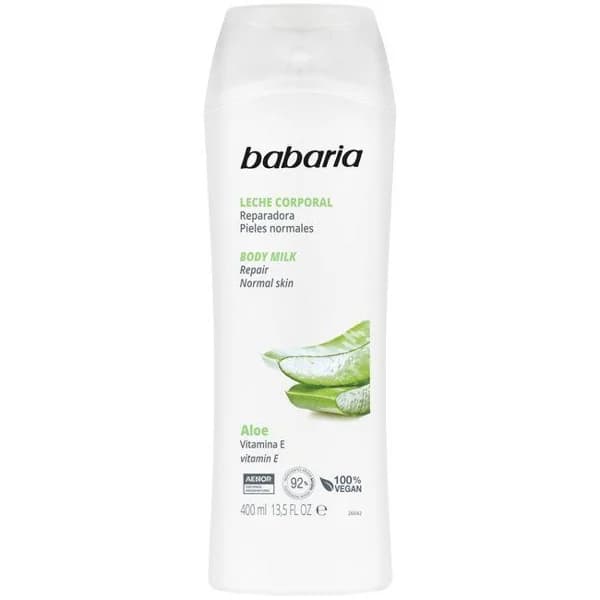 Loción corporal aloe BABARIA, bote 400ml - 0.4 l - Imagen del producto en Findit
