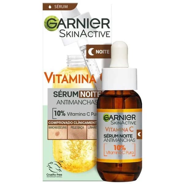 Serúm noche antimanchas vitamina C SKIN ACTIVE, gotero 30 ml - 0.03 l - Imagen del producto en Findit