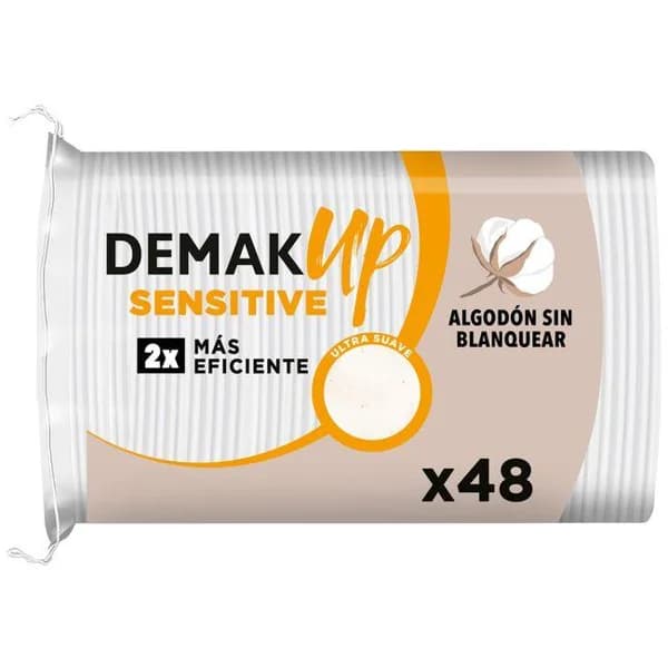Discos desmaquilladores oval DEMAK`UP SENSITIVE, paquete 48 uds - 48 ud - Imagen del producto en Findit