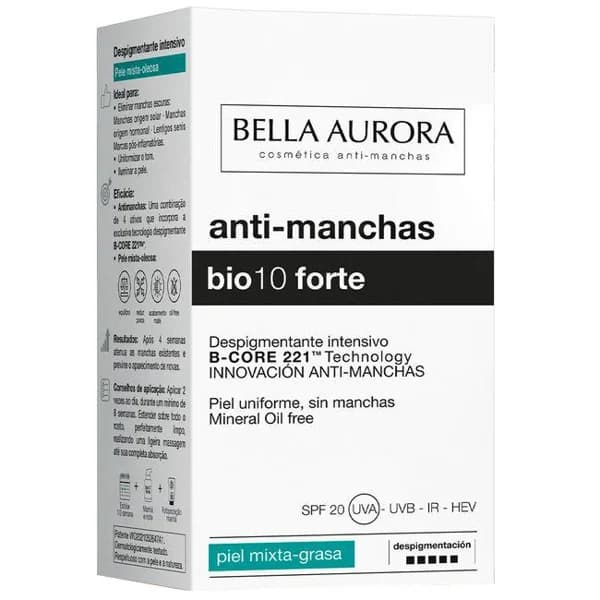 Crema anti-manchas Bio10 forte mixta BELLA AURORA, bote 20 ml - 1 ud - Imagen del producto en Findit