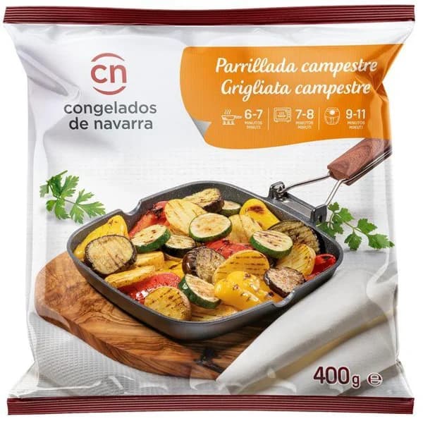 Parrillada campestre CONGELADOS DE NAVARRA, bolsa 400 g - 0.4 kg - Imagen del producto en Findit