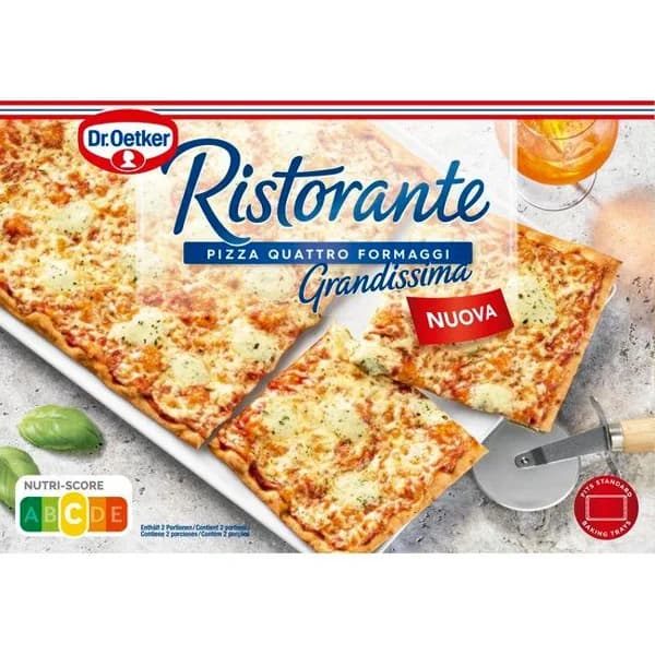 Pizza grandissima 4 formaggi DR.OETKER RISTORANTE, caja 560 g - 0.56 kg - Imagen del producto en Findit